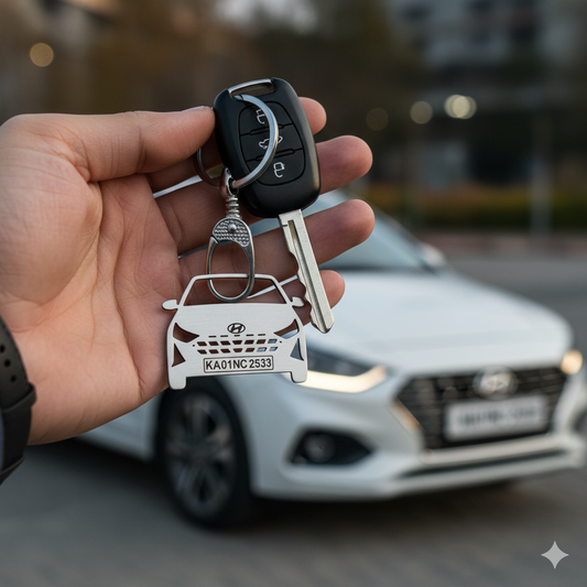Hyundai Custom Car Keychain