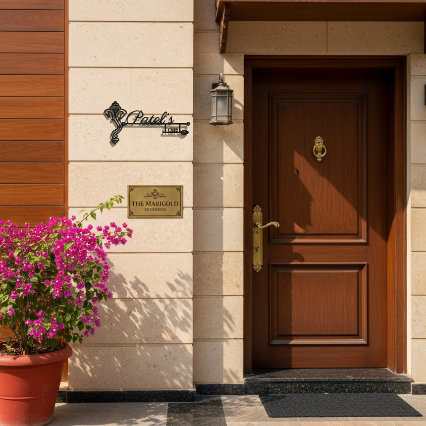 Vastu Inspired Ganesha Name Plate