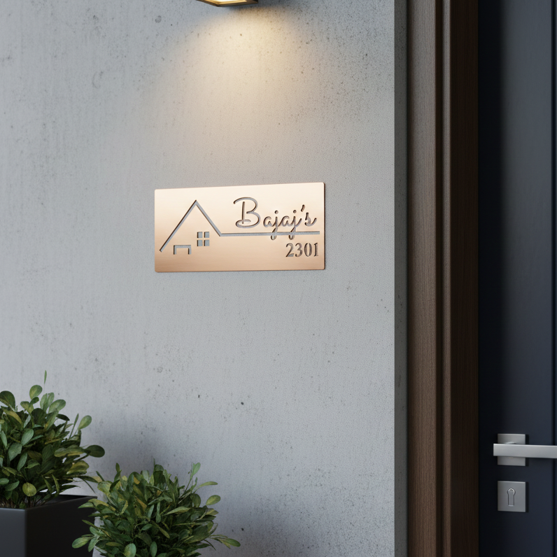 Luxury Family Name Plate