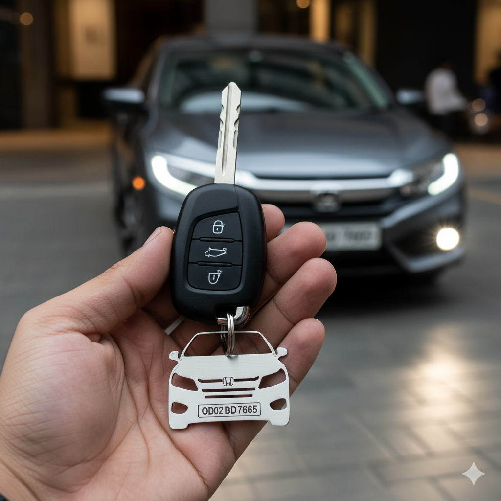 Honda Custom Car Keychain