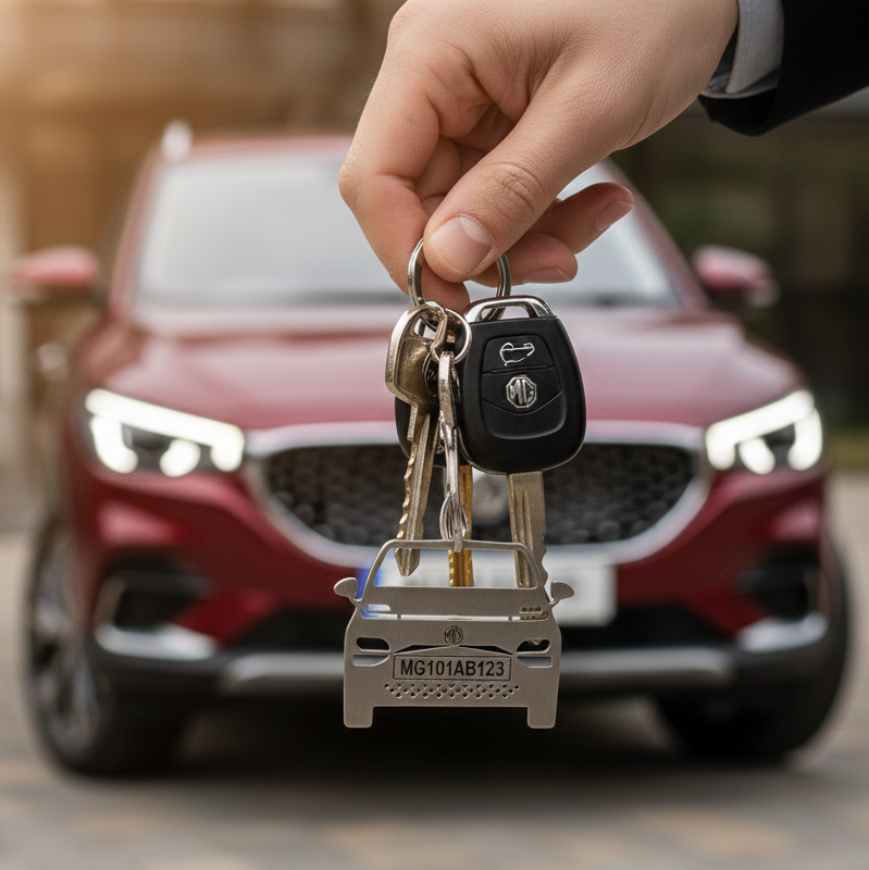 MG Custom Car Keychain
