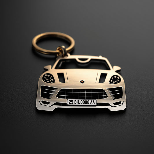 Porsche Custom Car Keychain