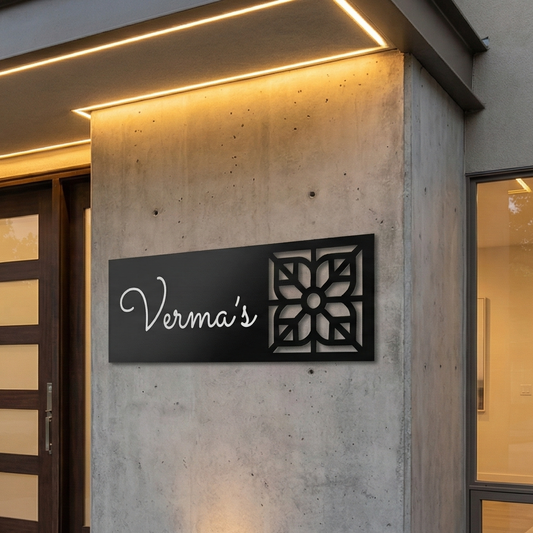 Regal Strip Name Plate by InGifted, featuring a sleek design with a polished finish and customizable name display.