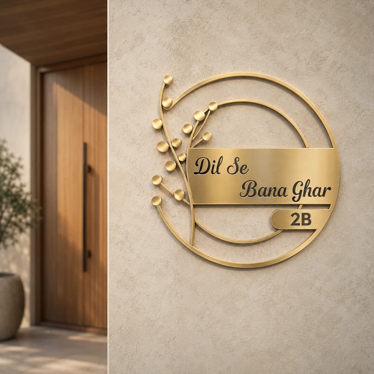 Flora Nest Name Plate