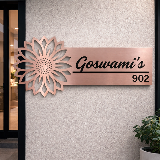 Luxury Blossom Name Plate - InGifted