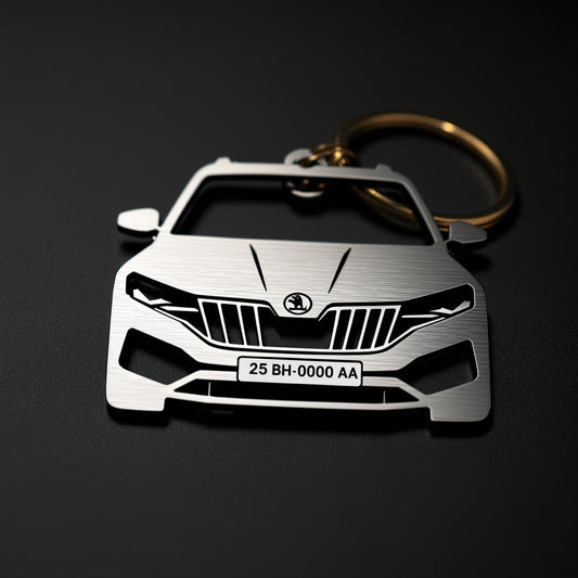 Skoda Custom Car Keychain