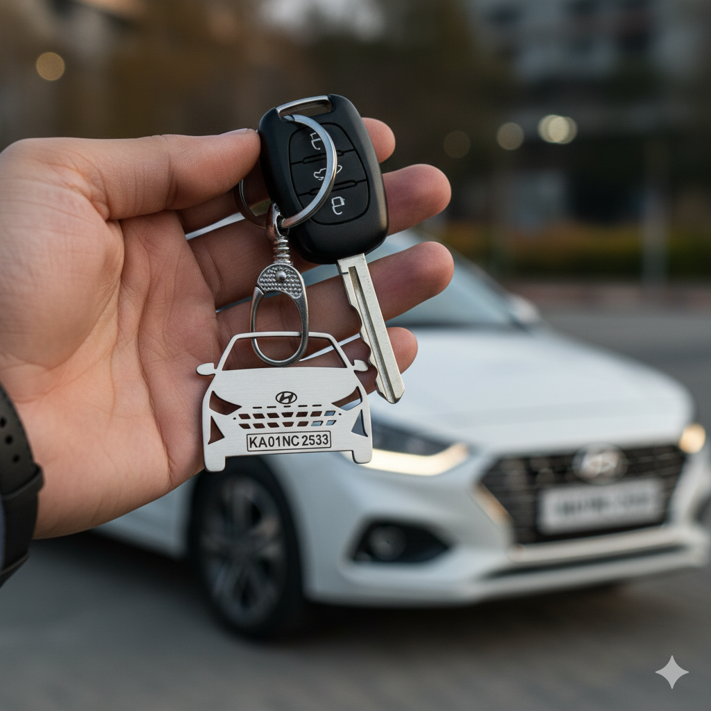 Hyundai Custom Car Keychain