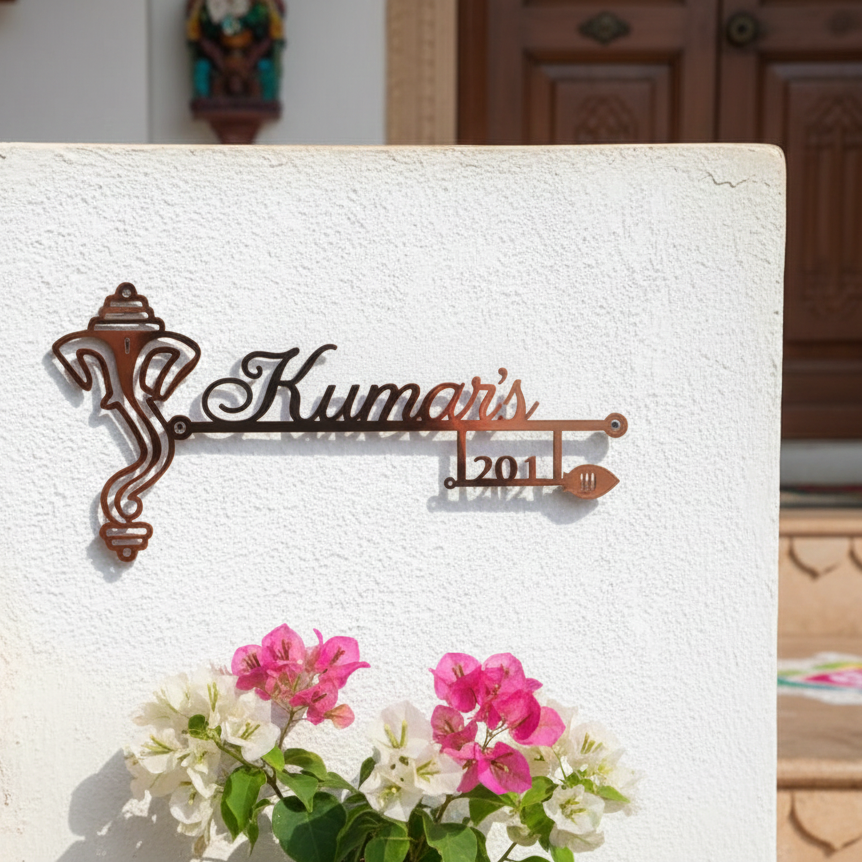 Vastu Inspired Ganesha Name Plate