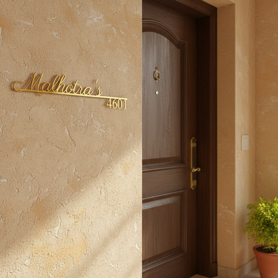 Designer Signature Name Plate