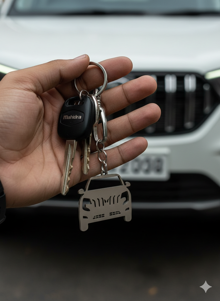 Mahindra Custom Car Keychain