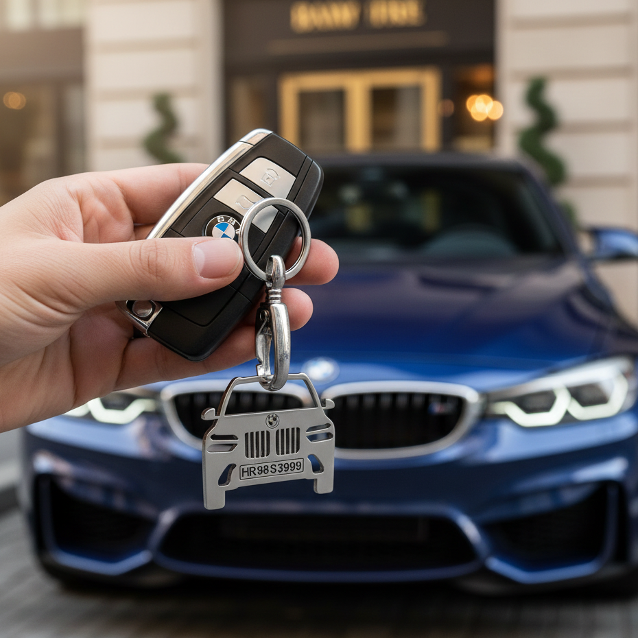 BMW Custom Car Keychain