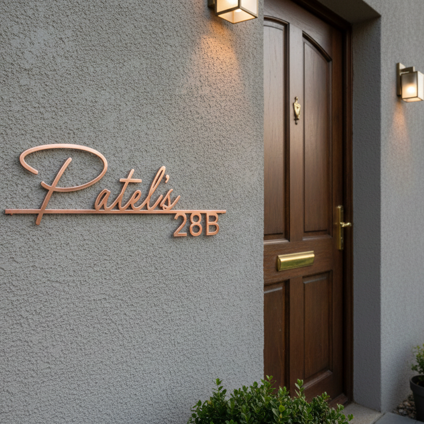 Designer Signature Name Plate