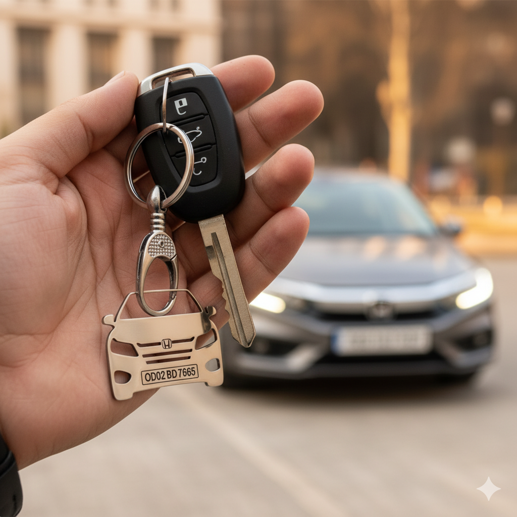 Personalised Car Keychain