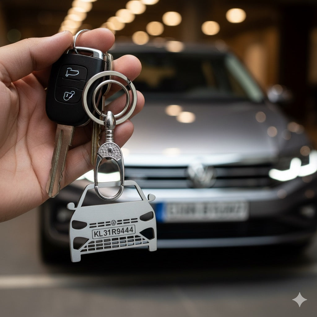 Volkswagen Custom Car Keychain