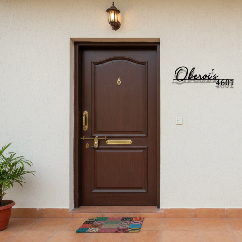 InGifted designer signature name plate with elegant typography and personalized details on a sleek surface.