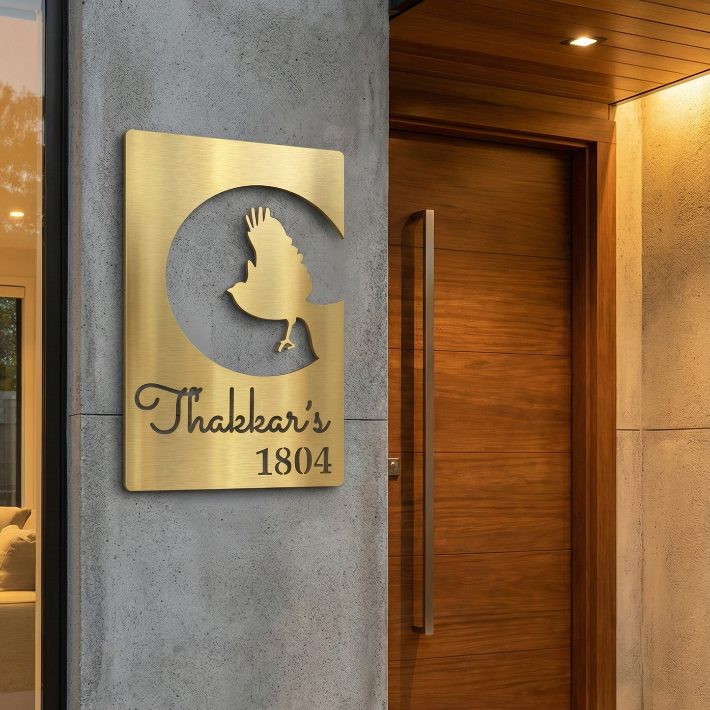 Personalized Freedom Name Plate by InGifted, featuring elegant lettering on a stylish background.