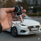 Hyundai custom car keychain by InGifted featuring a sleek design with the Hyundai logo and keyring attachment.