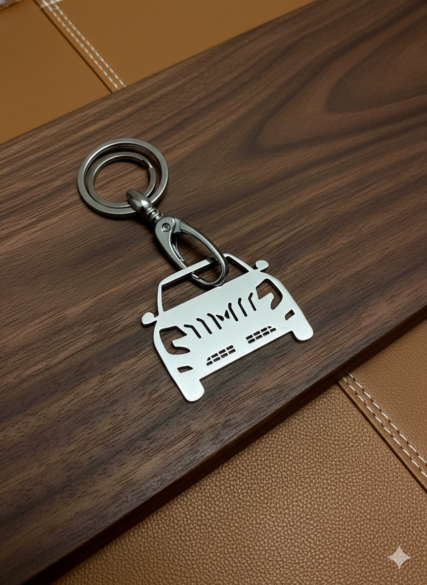 Mahindra custom car keychain by InGifted featuring a sleek design and durable material, perfect for car enthusiasts.