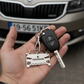 Skoda custom car keychain by InGifted featuring a sleek design and durable material, perfect for car enthusiasts.